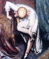 Young Girl Putting on Her Shoes