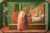Saint Cosmas and Saint Damianus nursing a Sick Man