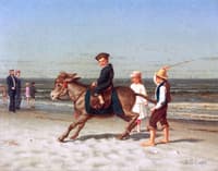 Children and Donkey