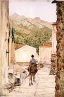 Una via di Poggio all'isola d'Elba