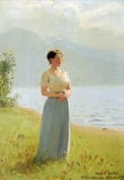 Girl Beside a Fjord