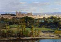 Avignon, France, from Les Rochers de Justice
