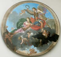 Mars and Venus Crowned by Fame