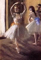 Two Dancers in the Studio