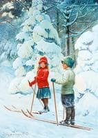 Skiing Children