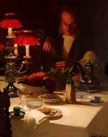 The Butler Takes a Glass of Port