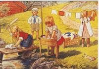 Washing Dolls' Clothes