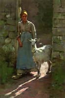 Girl with Goat