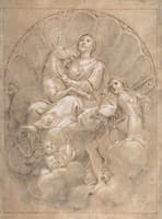 Allegorical Figure of Purity with a Unicorn