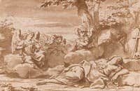 The Ecstasy of Mary Magdalen with Angels Playing Music
