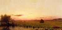 Orange Sunset over the Marsh