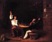 A Sailor of the U.S.S. Constitution, Toasting a New Recruit in a Saloon