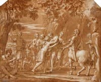 Thetis Entrusting Achilles to the Centaur Chiron