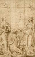 St Apollonia and St Lucy with a Bishop