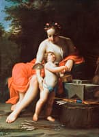 Venus with Cupid Dipping his Arrows