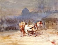 Paris, chevaux au bord de la Seine