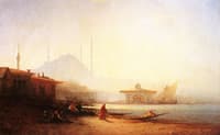 Constantinople, soleil couchant