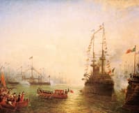 Visite du président Loubet aux escadres française et italienne à Toulon