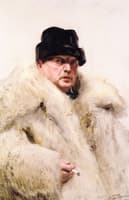 Self-Portrait in a Wolf Fur Coat