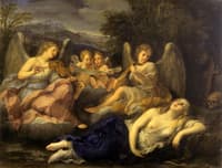 The Ecstasy of Mary Magdalene with Angels Playing Music