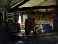 Artist in His Studio