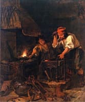 A Blacksmith at Work