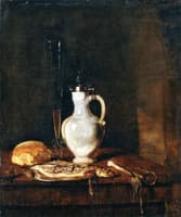 Still Life with a Herring and a Jug