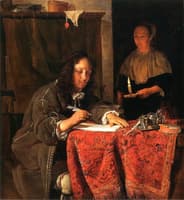 A Man Writing a Letter