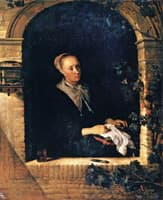 A Woman Sewing