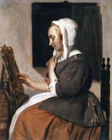 A Woman at Her Toilet