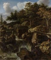 Swedish Landscape with Waterfall