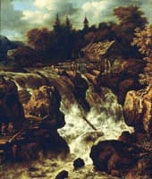 Landscape with Waterfall