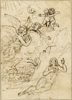 Magdalene in the Desert, Visited by Angels