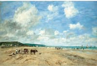 La plage à Deauville