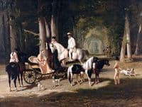 Portrait of Mr. and Mrs. Mosselman and Their Two Daughters
