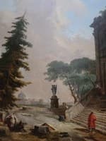 Terrasse d’un palais à Rome