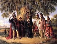 Six Kickapoo Indians, Chief and Family