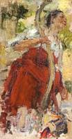 Woman with a Rocker (study)