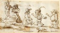 The Pleasures of the Dance (caricatures)