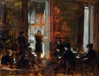 Study for 'Reading the Will'