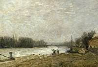 The Seine at Pont de Suresnes after the Floods
