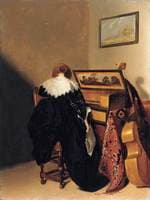A Lady Seated at a Virginal