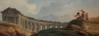 A Colonnade in Ruins