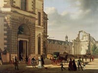 View of the Principal Entrance to the Musée Royal