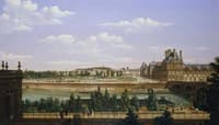 Garden and Palace of the Tuileries Viewed from Quai d'Orsay