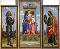 The Virgin and Infant Enthroned between Saints George and James