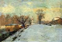 Road on the Banks of the Seine at Neuilly in Winter