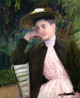 Potrait of Celeste: Young Girl with a Brown Hat