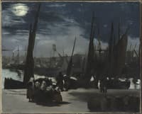Moonlight over the Port of Boulogne