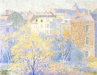 View from the Artist's Apartment on Königinstrasse, Munich